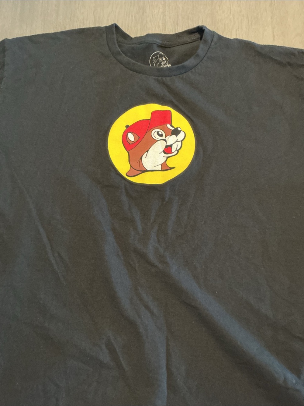 Buc-ee’s Classic Black Logo T-Shirt Beaver Mascot Size 2XL